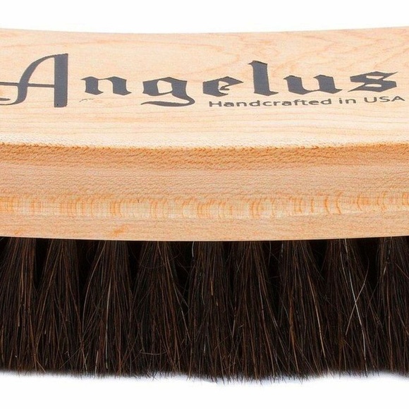 Leather Shoe Boot Clean Polish SHINE KIT Black Lustre Cream + 2 brushes Angelus - Picture 7 of 10